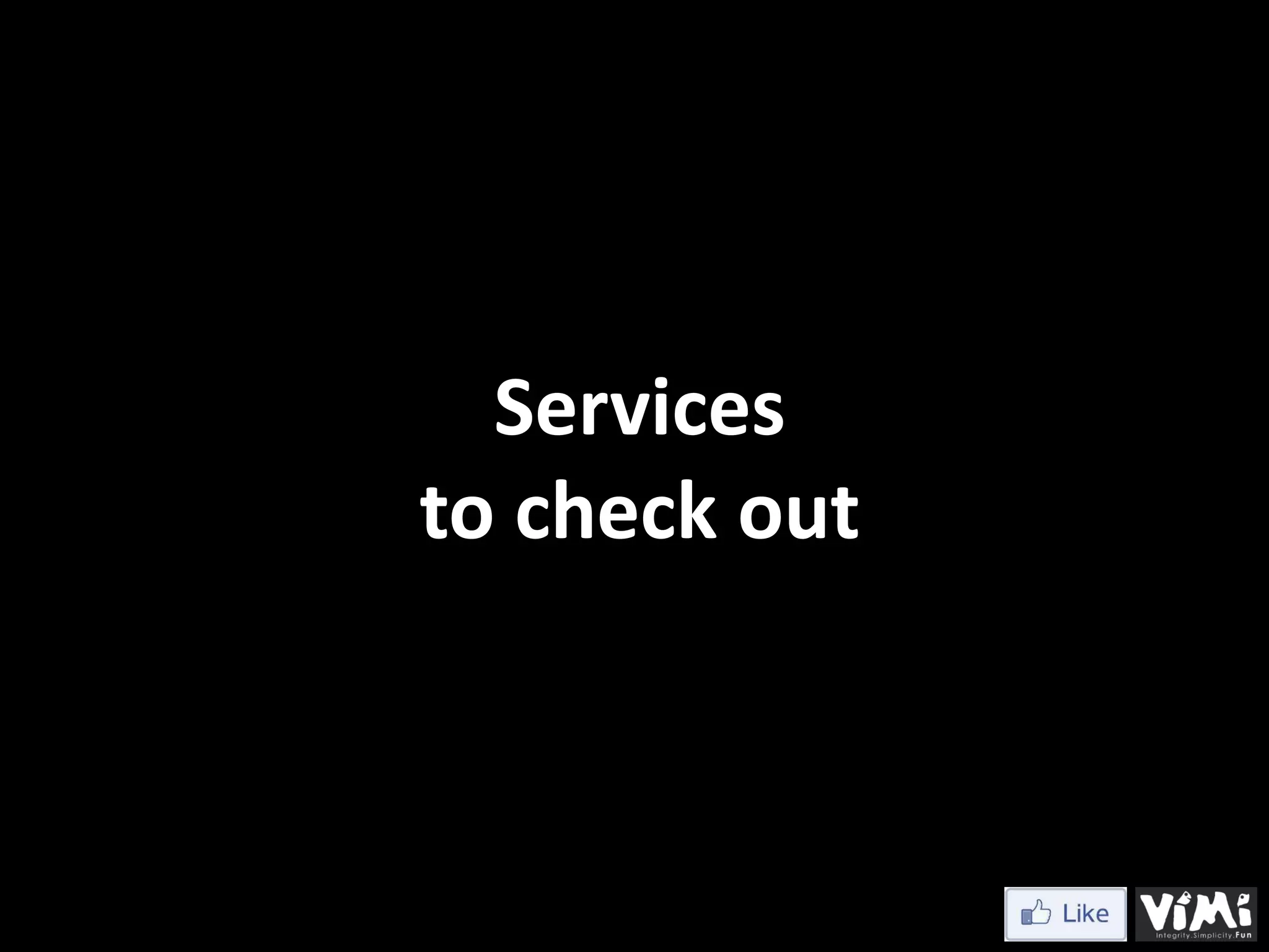 Services to check out 
