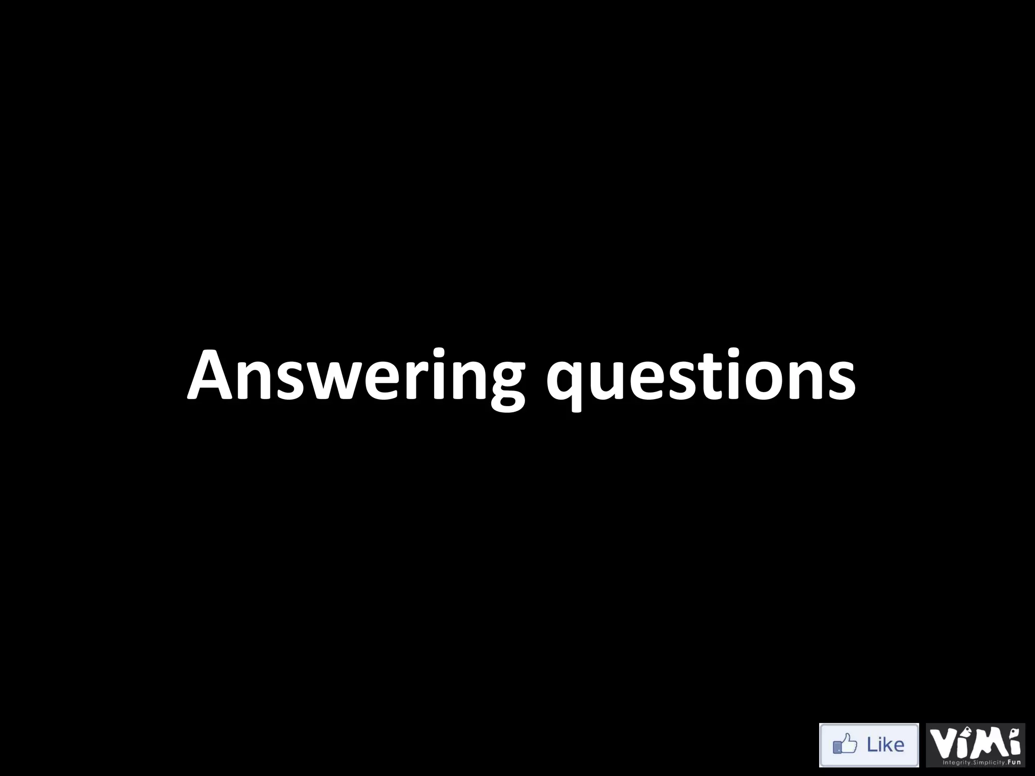 Answering questions 