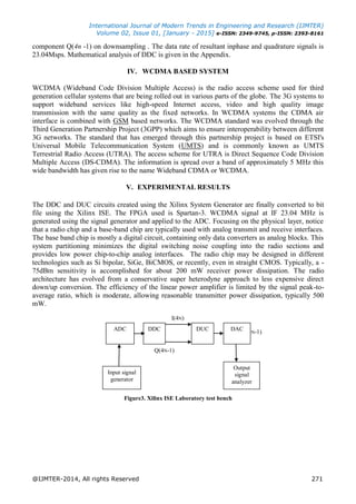 A Simulation of Wideband CDMA System on Digital Up/Down Converters | PDF