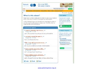 www.patientopinion.org.uk   