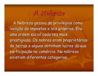 A Sociedade De Ordens