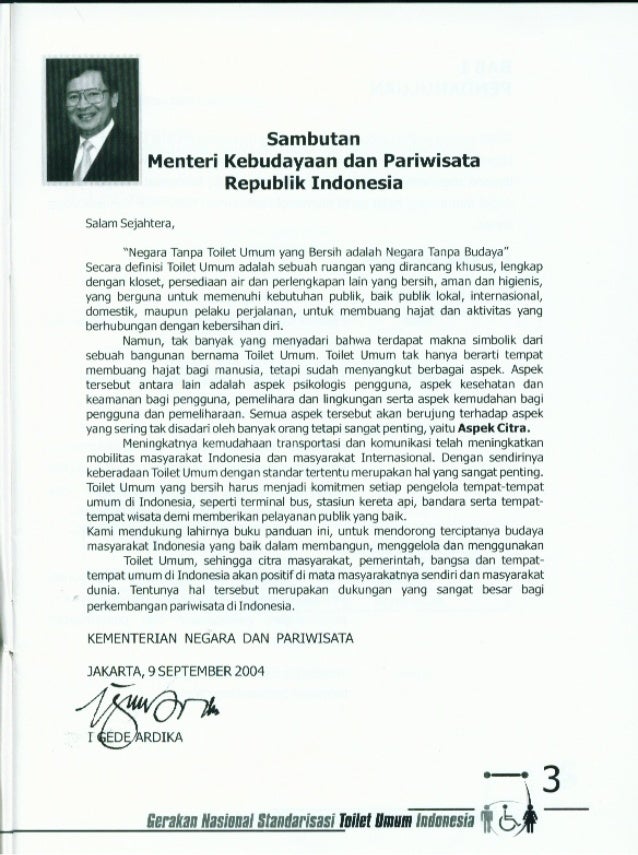 A standard toilet umum