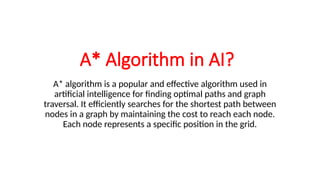 A-star Algorithm in artificial intelligence.pptx