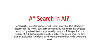 A-Star Search(part-B) in artificial intelligence.pptx