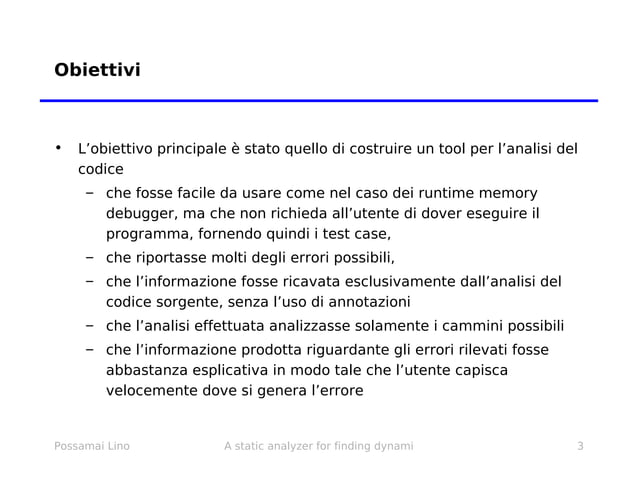 A static Analyzer for Finding Dynamic Programming Errors | PPT