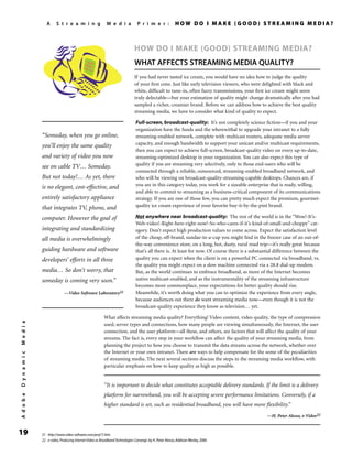 A Streaming Media Primer | PDF