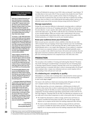 A Streaming Media Primer | PDF