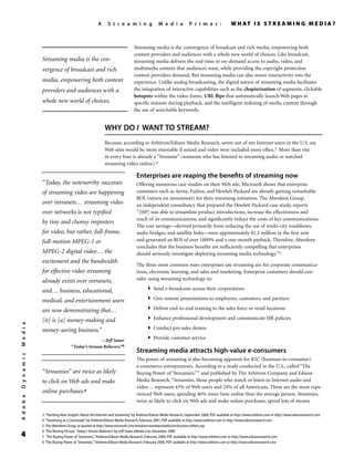 A Streaming Media Primer | PDF