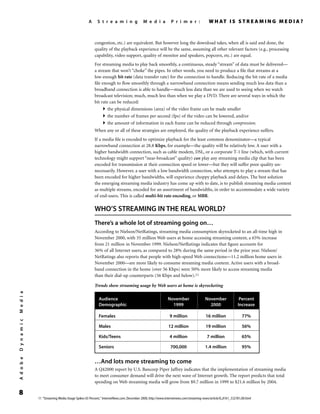 A Streaming Media Primer | PDF