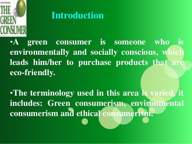 green consumerism essay