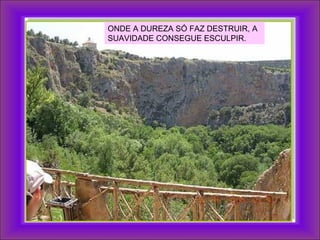 ONDE A DUREZA SÓ FAZ DESTRUIR, A
SUAVIDADE CONSEGUE ESCULPIR.
 