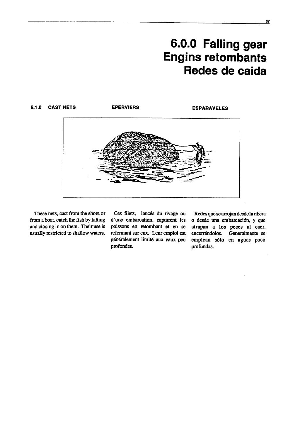 Definition and classification of fishing gear categories