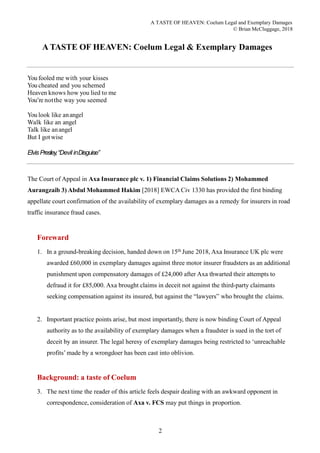 Exemplary Damages Article | PPTX