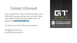 Introduction to GTconsult A-Team 365 Services