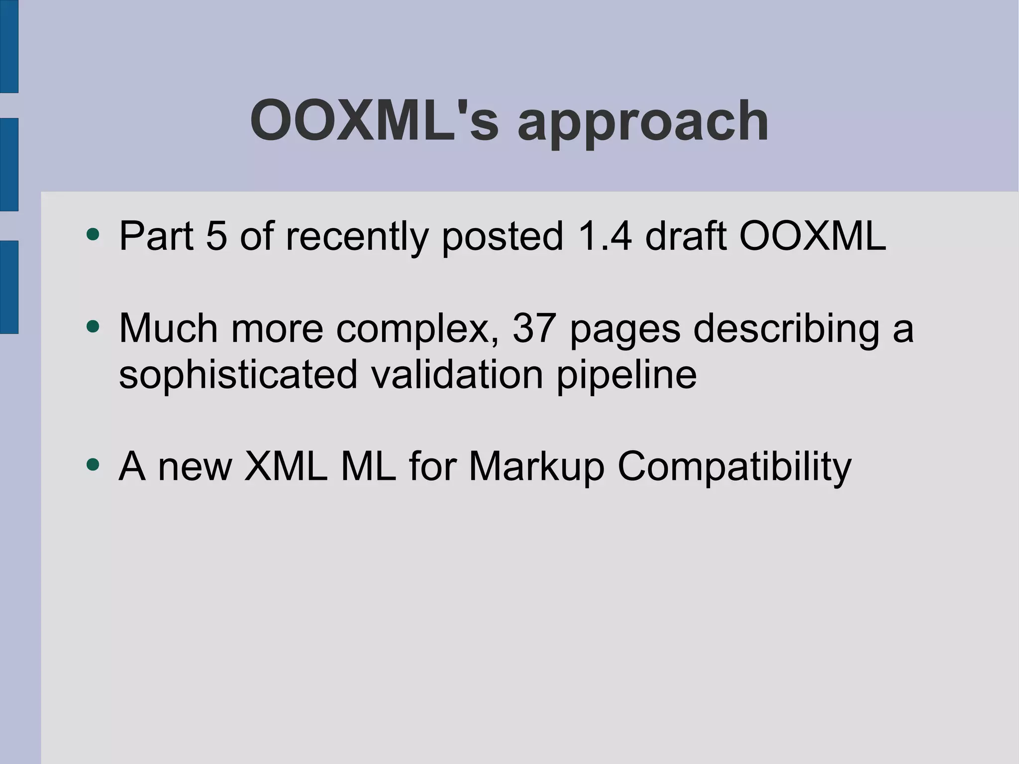 Ooxml Content Types A Technical Comparison: ISO/IEC 26300 vs Microsoft Office Open XML | ODP