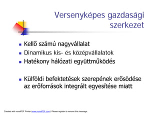 A TerüLeti FejlőDéS HatóTéNyezőInek VáLtozáSa