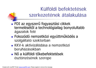 A TerüLeti FejlőDéS HatóTéNyezőInek VáLtozáSa
