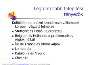 A TerüLeti FejlőDéS HatóTéNyezőInek VáLtozáSa