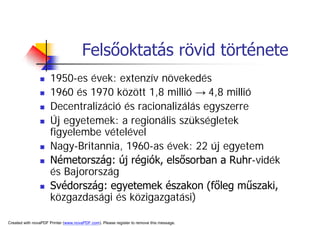 A TerüLeti FejlőDéS HatóTéNyezőInek VáLtozáSa