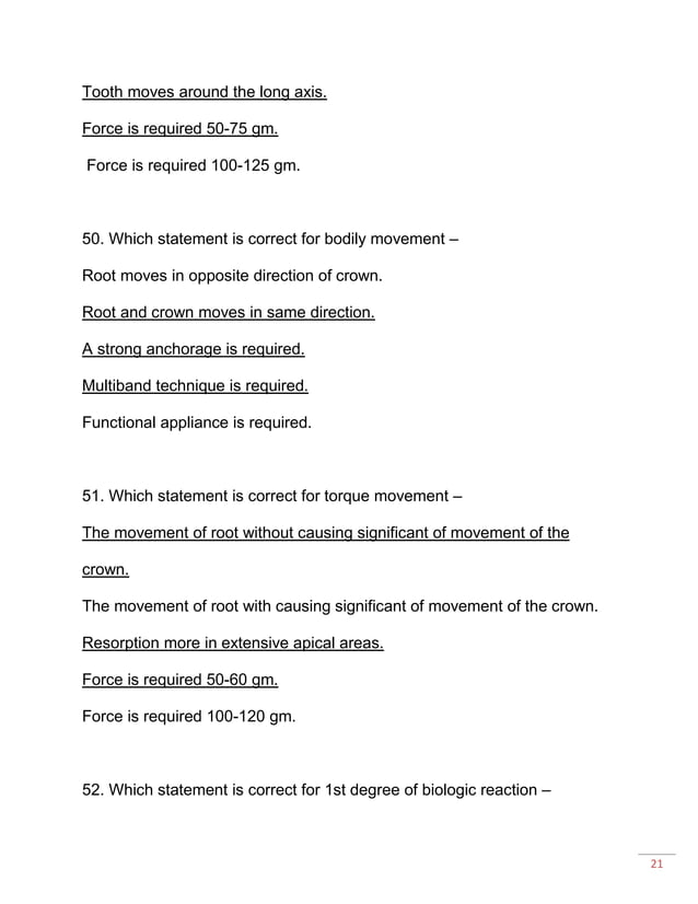 A tozorthodonticsmcq PDF