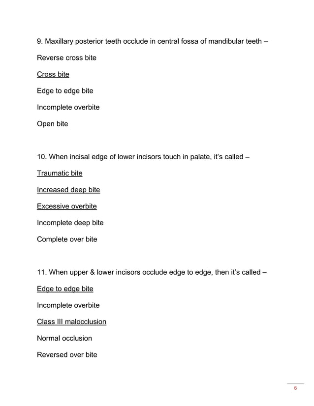 A tozorthodonticsmcq PDF