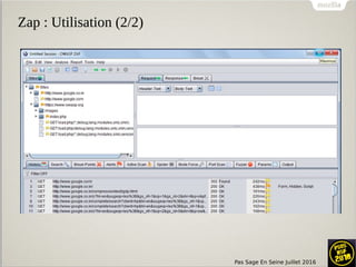 Pas Sage En Seine Juillet 2016
Zap : Utilisation (2/2)
 
