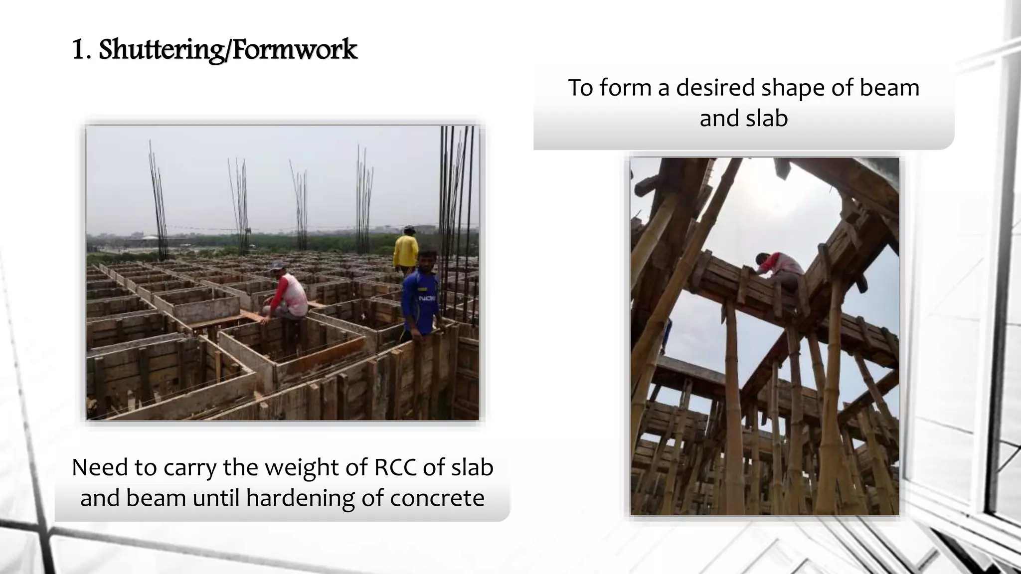 Presentation on construction process and Classification of slab | PPTX