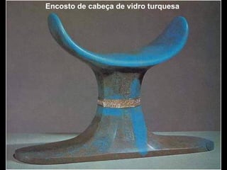 Encosto de cabeça de vidro turquesa
 