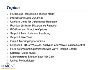 A Unified PID Control Methodology to Meet Plant Objectives | PDF