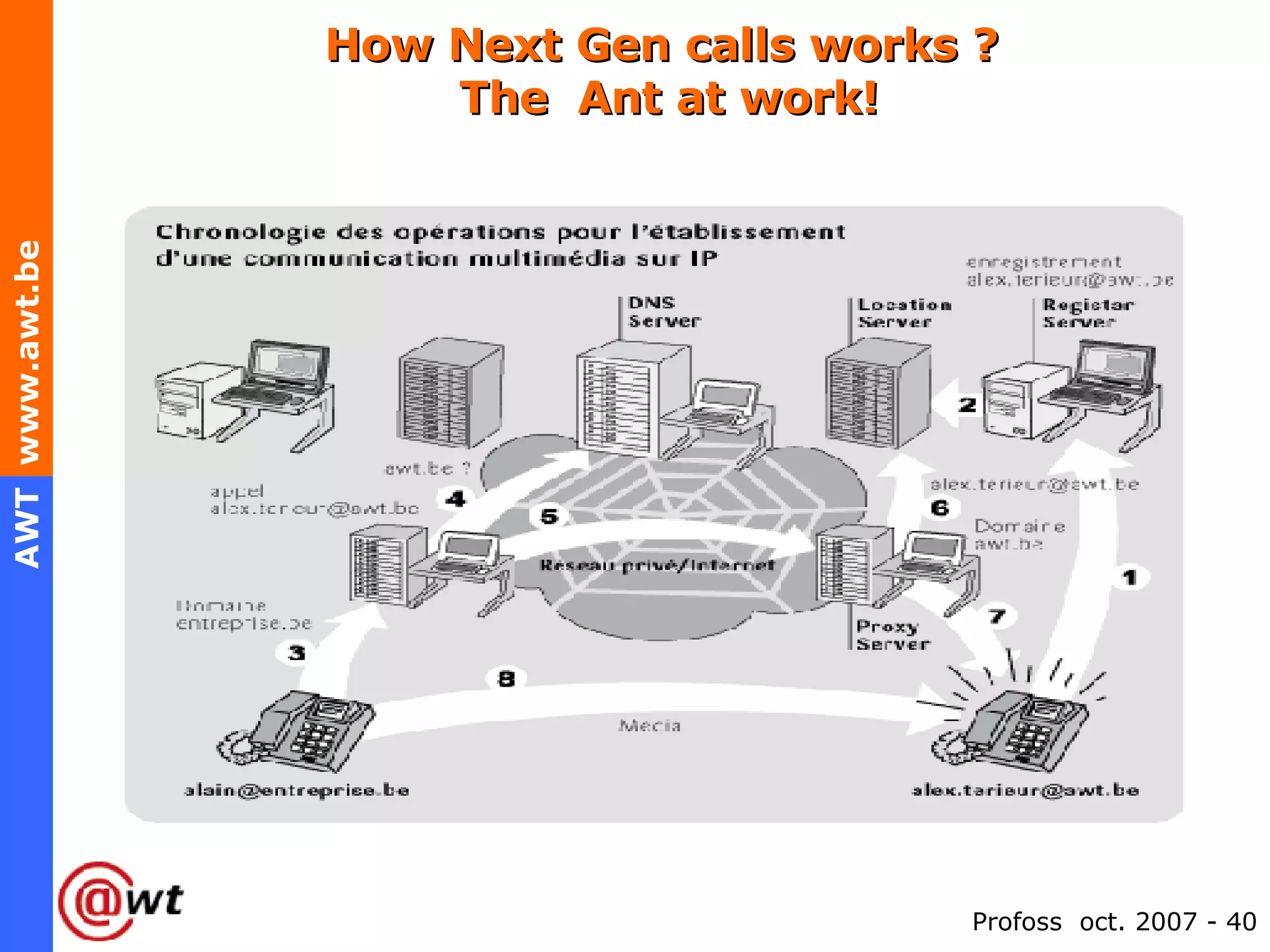 How Next Gen calls works ?  The  Ant at work! 