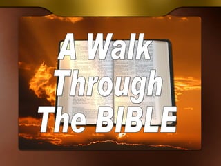 A Walk Through The BIBLE 