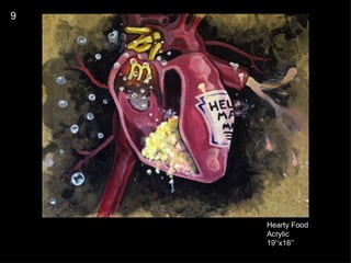 9 Hearty Food Acrylic 19’‘x16’’ 