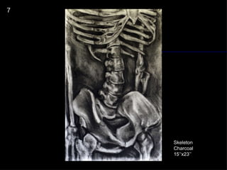 7 Skeleton Charcoal 15’‘x23’’ 