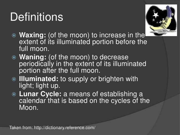 A Waxing And A Waning 6th Grade Indicator