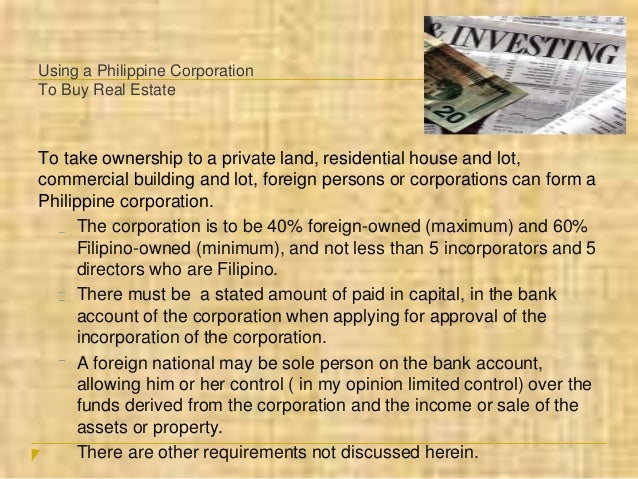 Can Foreigners Buy A Property In The Philippines Can Foreigners Buy A Property In The Philippines