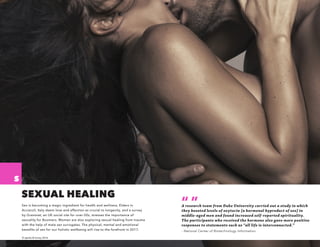 s
© sparks & honey 2016
SEXUAL HEALING
Sex is becoming a magic ingredient for health and wellness. Elders in
Acciaroli, It...