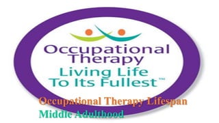 Occupational Therapy Lifespan
Middle Adulthood
 