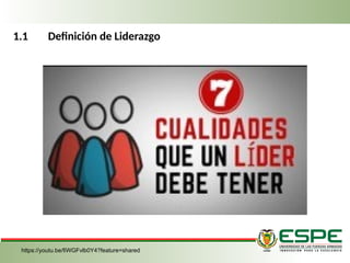 https://youtu.be/fiWGFvlb0Y4?feature=shared
1.1 Definición de Liderazgo
 