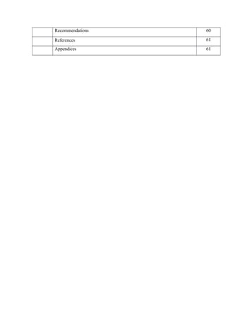 Recommendations 60
References 61
Appendices 61
 