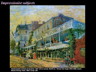 Impressionist subjects
 