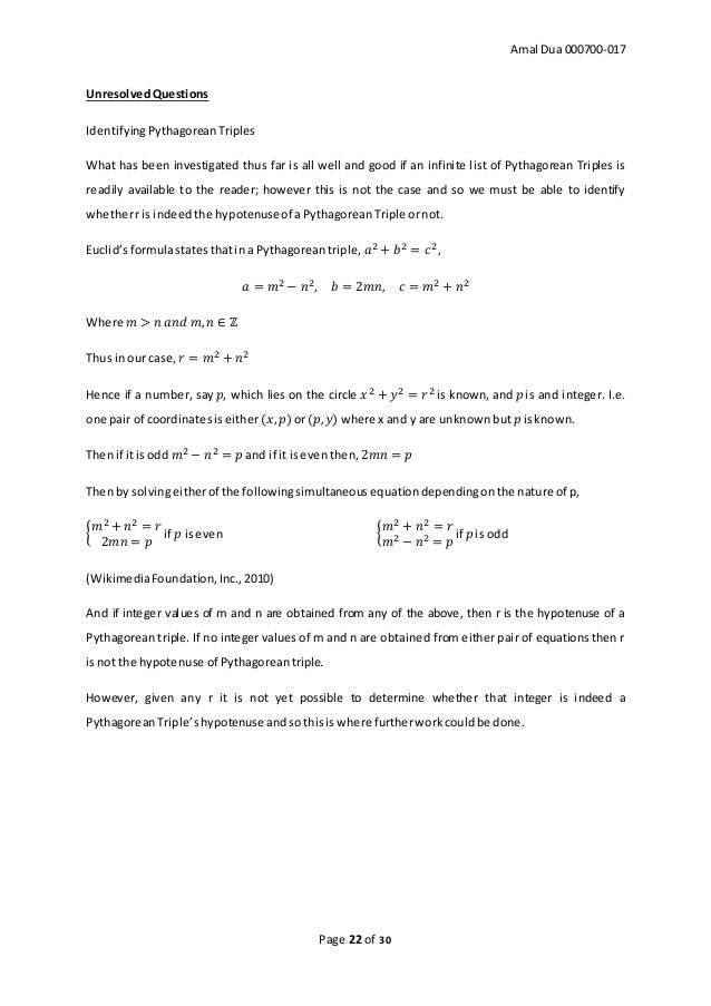 Mathematics extended essay