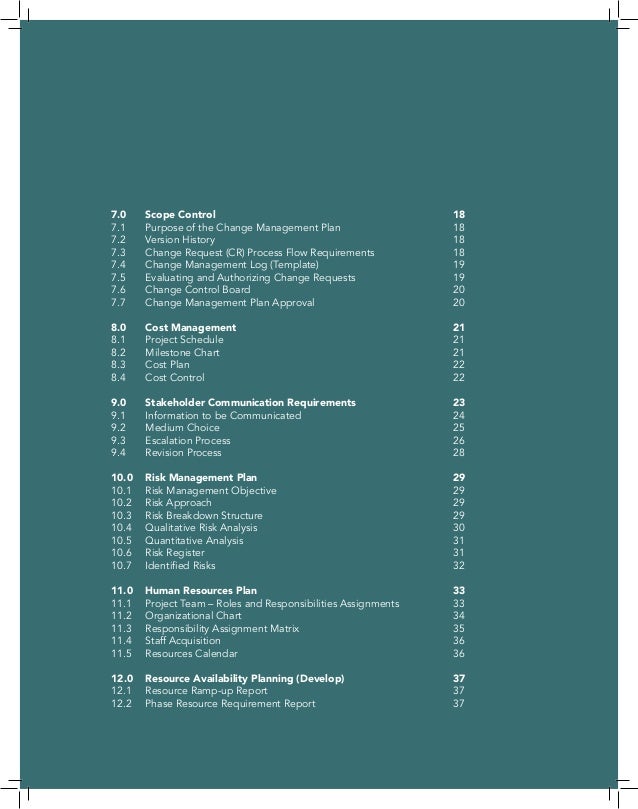 project management plan cafe au lait pdf