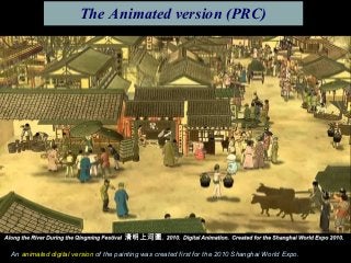 An animated digital version of the painting was created first for the 2010 Shanghai World Expo.
The Animated version (PRC)
 