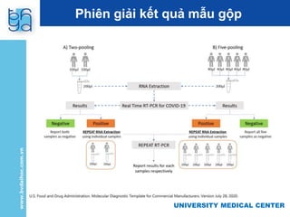 UNIVERSITY MEDICAL CENTER
Phiên giải kết quả mẫu gộp
 