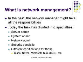 Network Management Network Management Model | PPT
