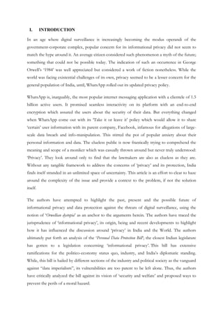 Paper on Data Protection and Digital Privacy | DOCX