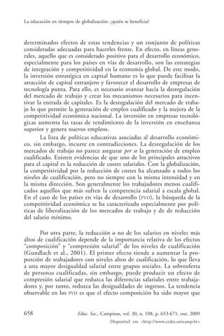 La educación en tiempos de la globalización | PDF