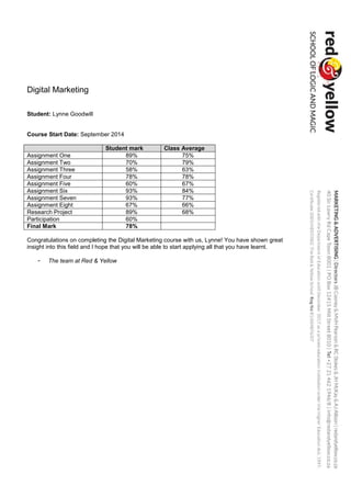 Lynne+Goodwill_Red+and+Yellow_DM+Report | PDF