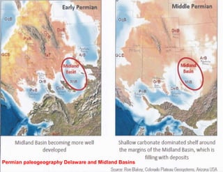 Permian paleogeography Delaware and Midland Basins
 