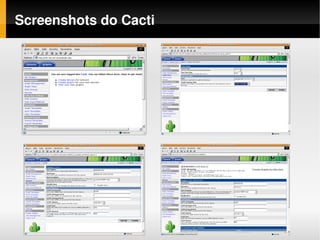 Screenshots do Cacti
 